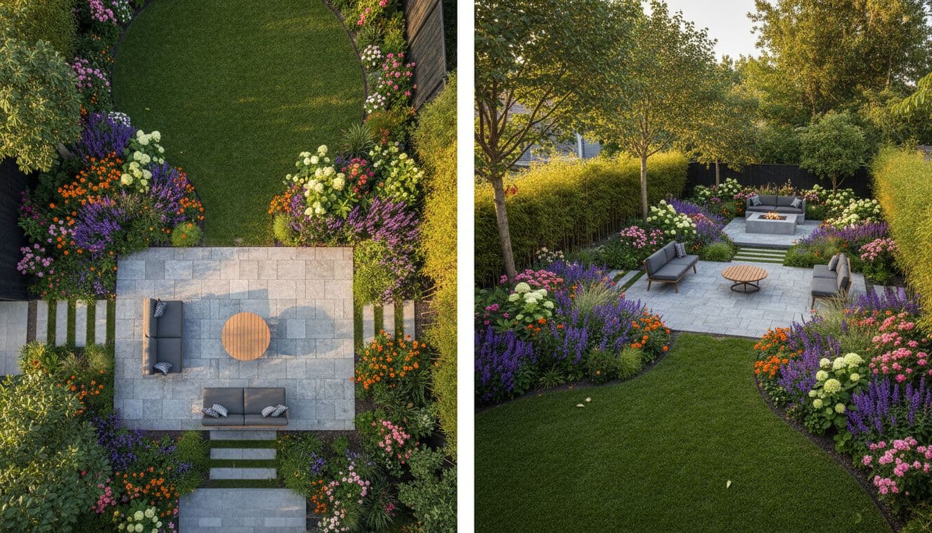 Neu gestalteter Garten als Beispiel für die beste App für KI Gartengestaltung
